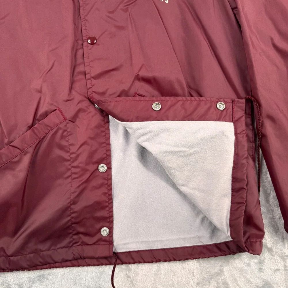 Vintage Swingster Coaches Jacket Mens‎ Medium Maroon 1978 SUPCOM Football Champs